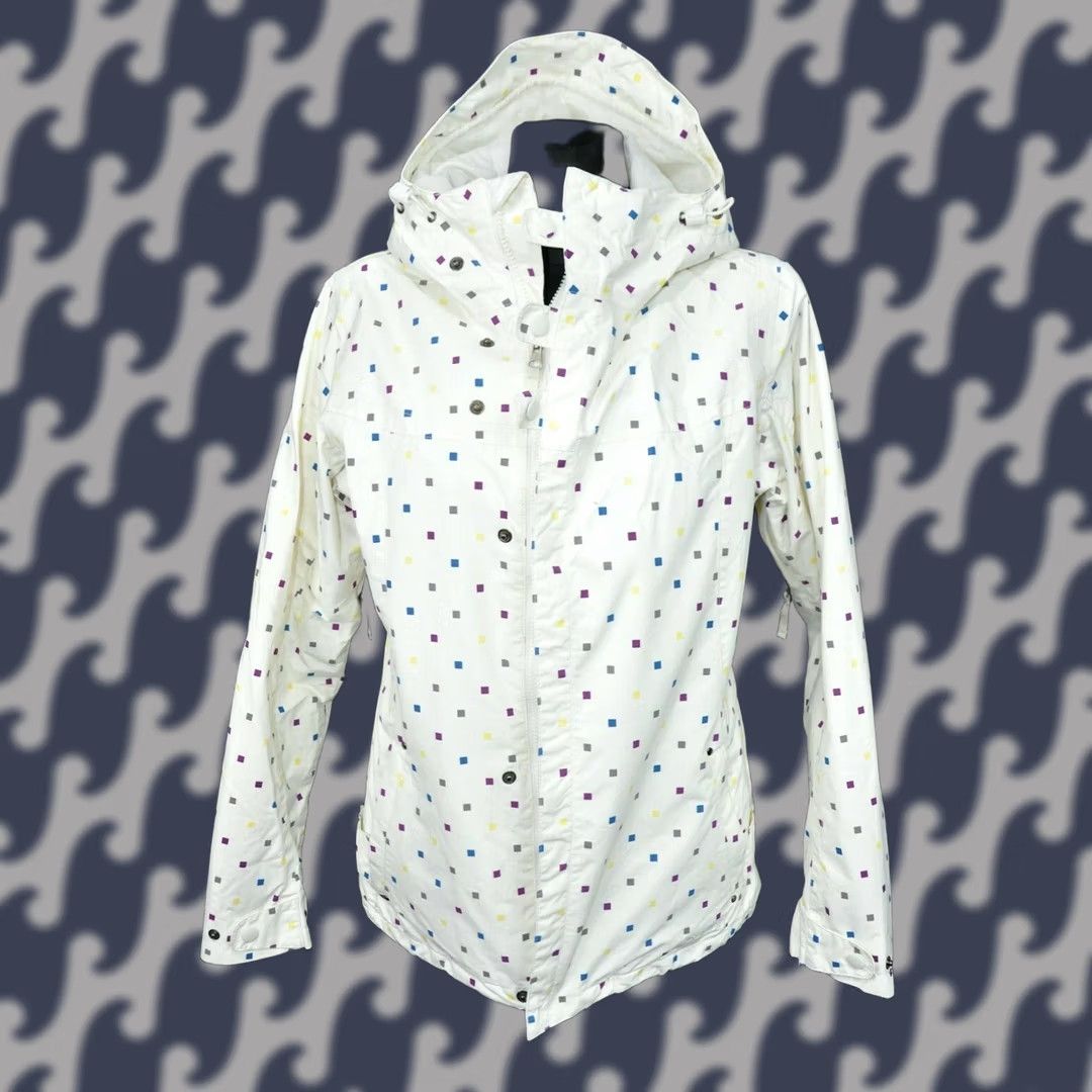 Burton Burton Dryride Snowboard White Jacket M Womens Color White, Nylon, Zip, Ski Jacket, Burton Dry Ride, 100% Nylon, Size M, Womens, 20s, Casual Size M / US 6-8 / IT 42-44 - 1 Thumbnail