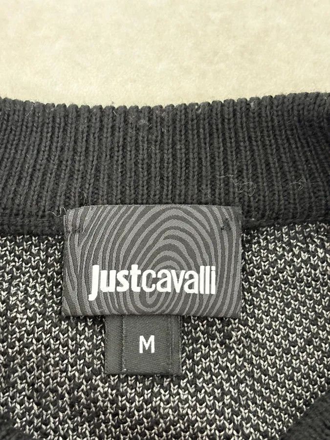 Just Cavalli AW2019 Cavalli Pixel Map Black Sweater Size US S / EU 44-46 / 1 - 9 Thumbnail