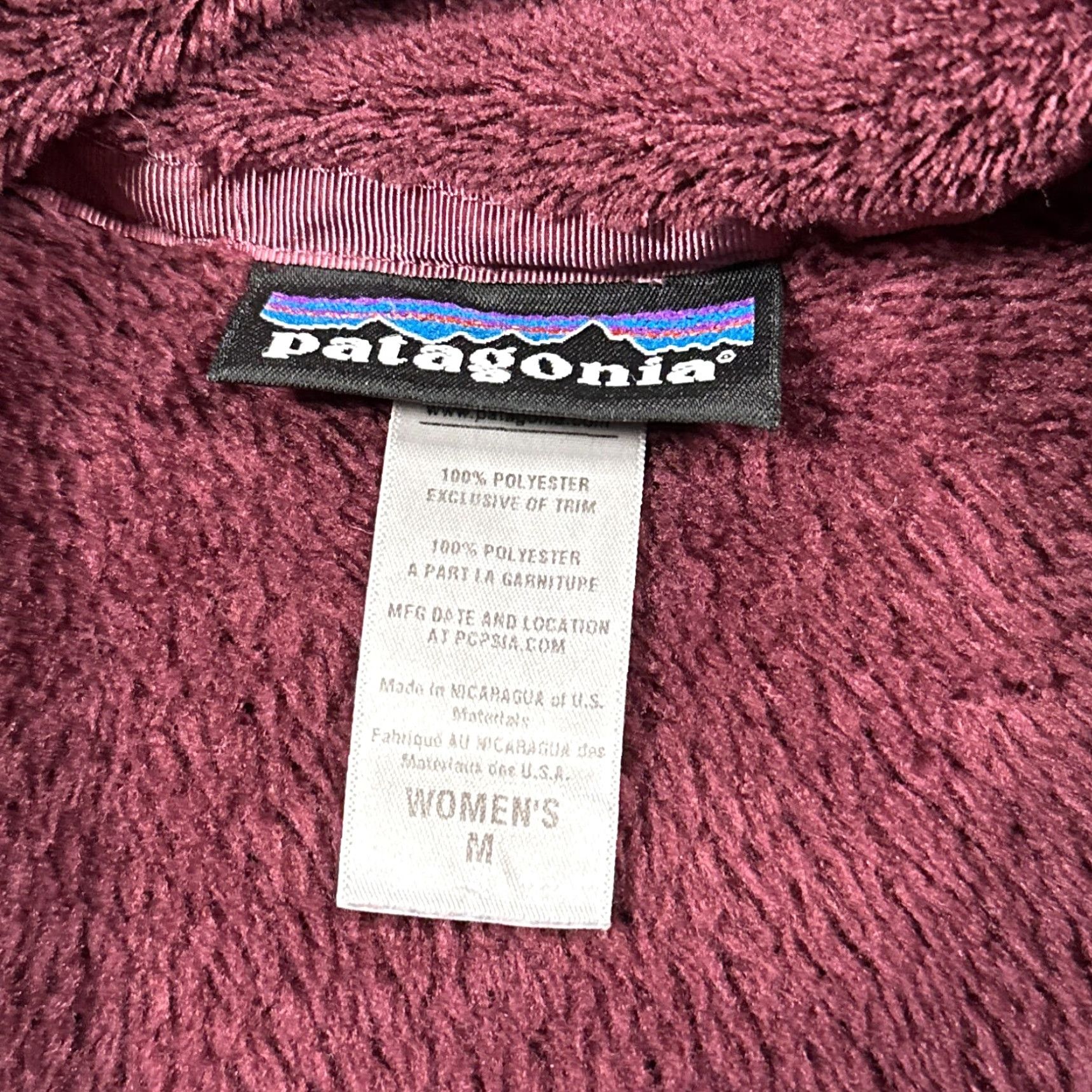 Patagonia Patagonia Jacket Womens Medium Burgundy Re Tool Snap T High Pile Fleece Pullover Size M / US 6-8 / IT 42-44 - 4 Thumbnail