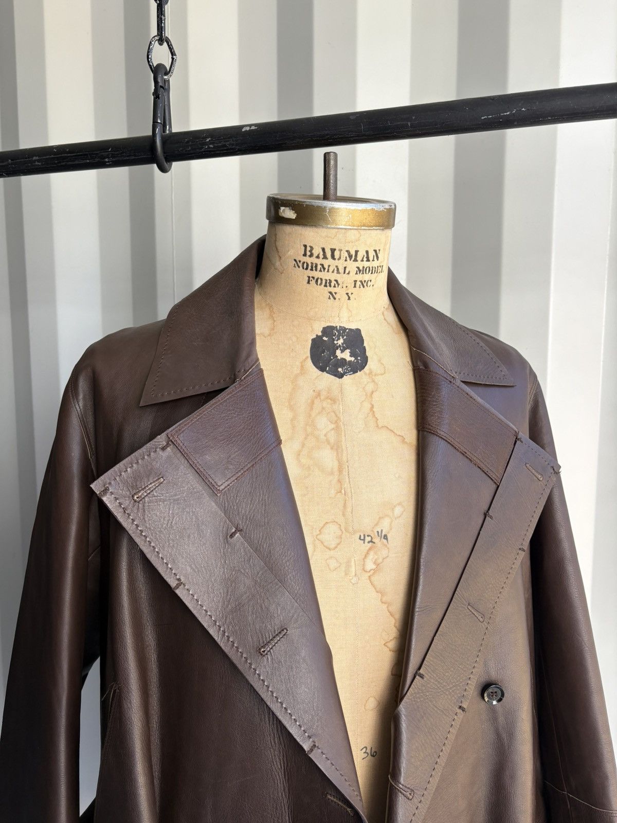 Gucci Gucci Tom Ford Era Leather Coat Size US XL / EU 56 / 4 - 3 Thumbnail