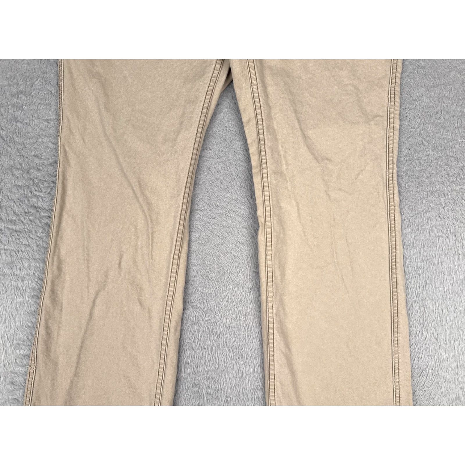 Vintage Maurices Jeans Bootcut Juniors 11 Beige Light Wash Mid Rise 100% Cotton Denim Five-Pocket Zipper 32x31 Womens 90s Cowboy Vintage No Size 32" / US 10 / IT 46 - 3 Thumbnail