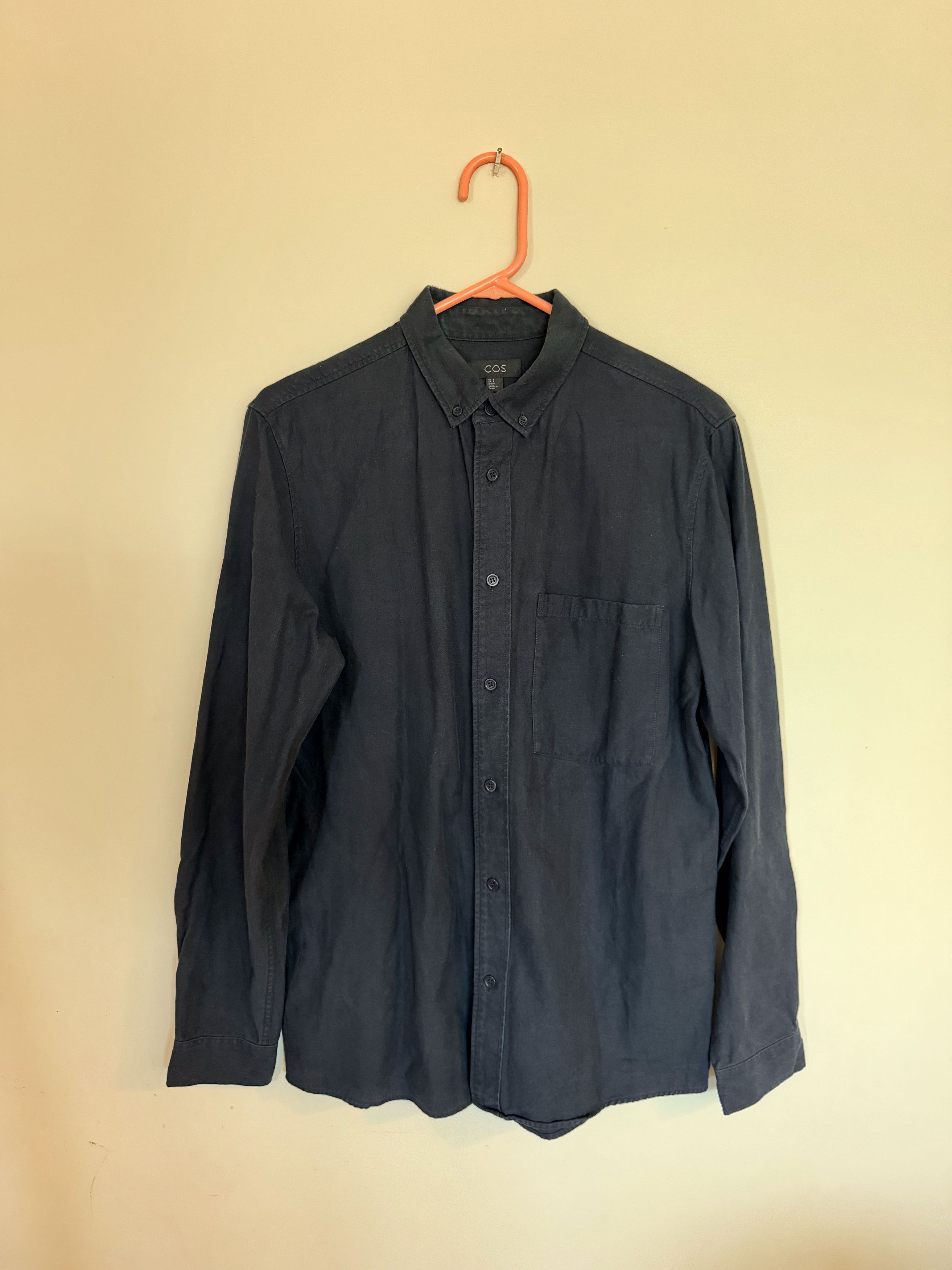 Cos cotton navy button down Size US S / EU 44-46 / 1 - 1 Thumbnail