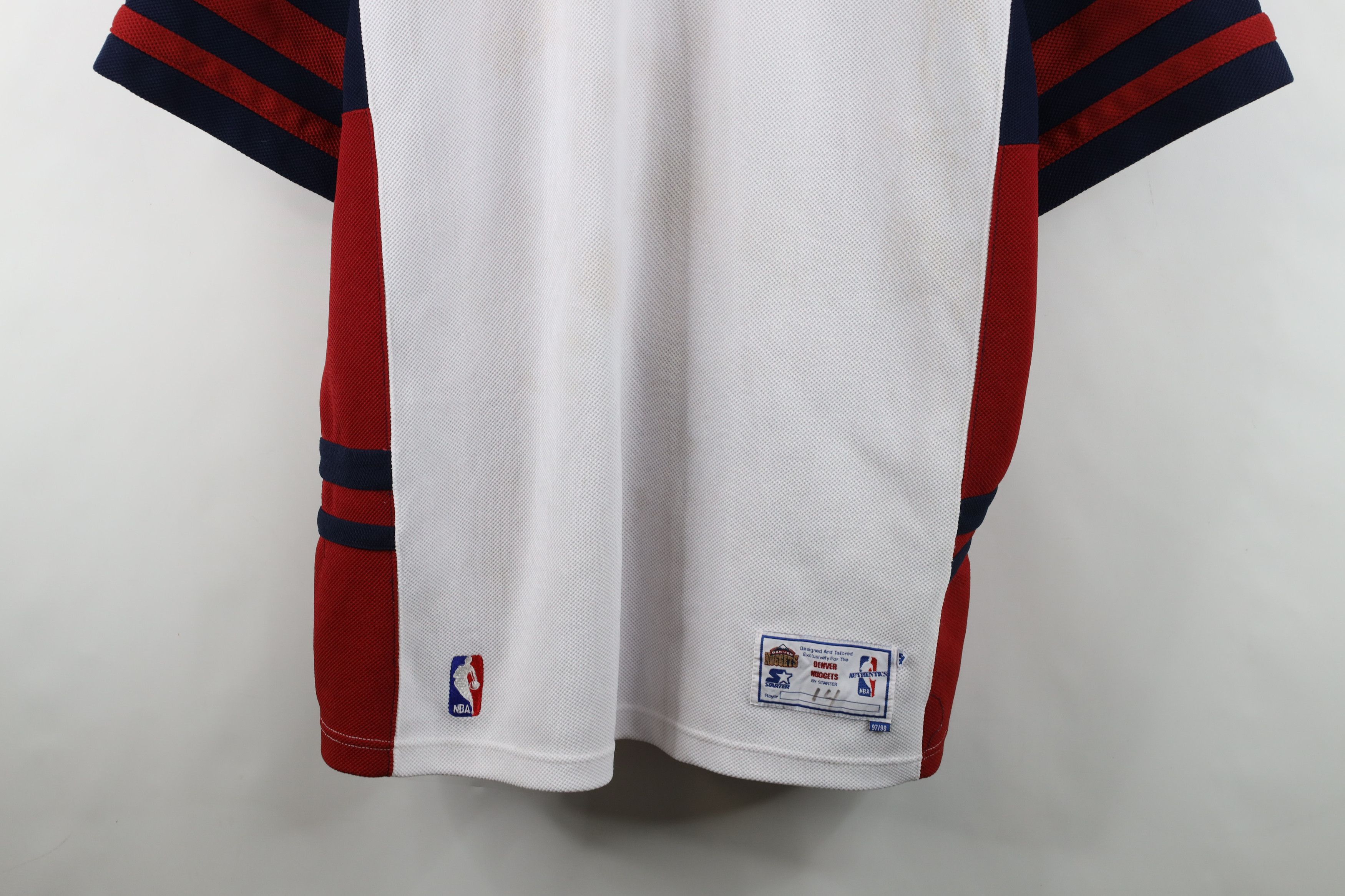 Starter Starter NBA Authentics Worn Eric Washington Warm Up Shirt Size US XXL / EU 58 / 5 - 3 Thumbnail