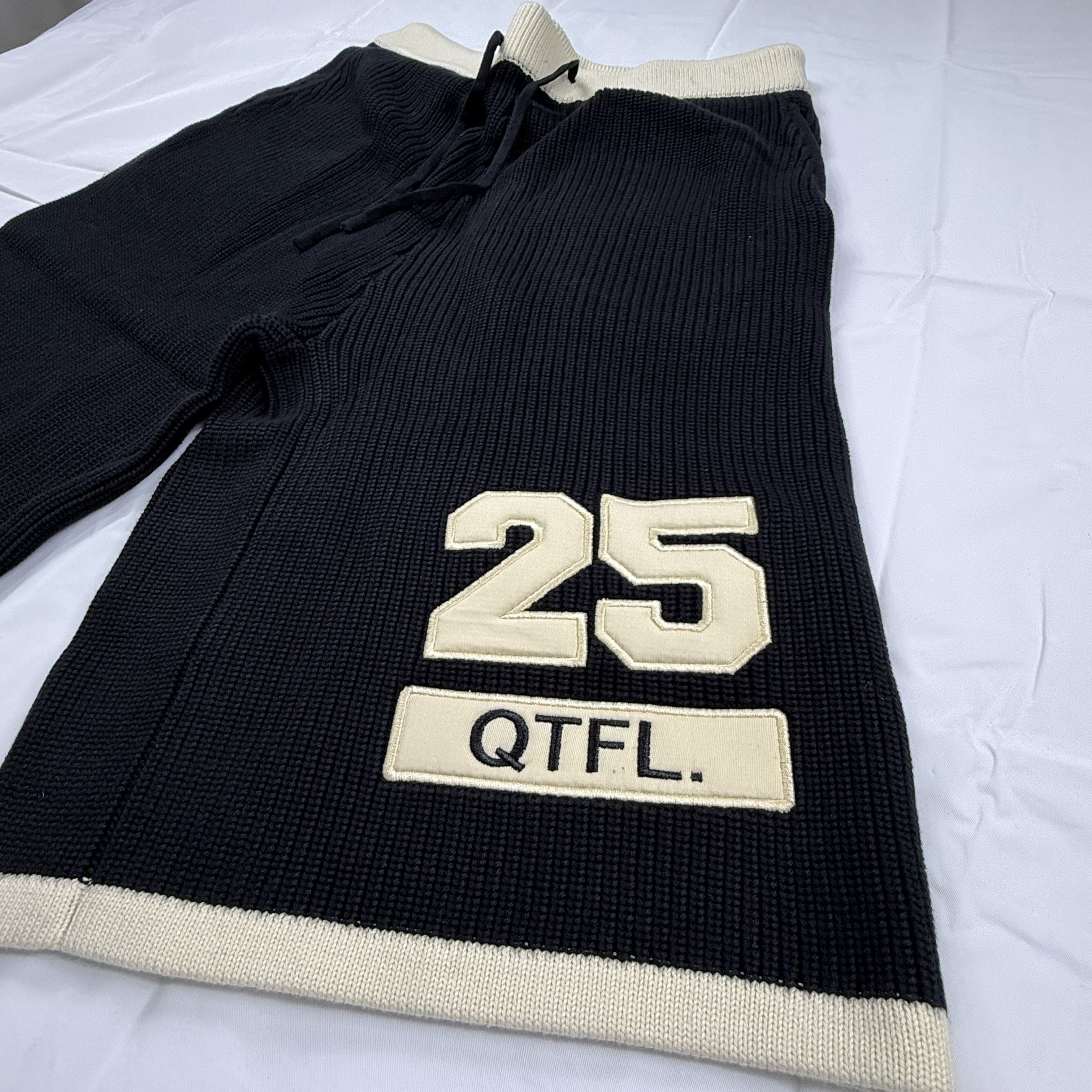 Other Quarterfinal Pushing Limits Mens Ribbed Knit Varsity Shorts Size US 40 / EU 56 - 2 Thumbnail