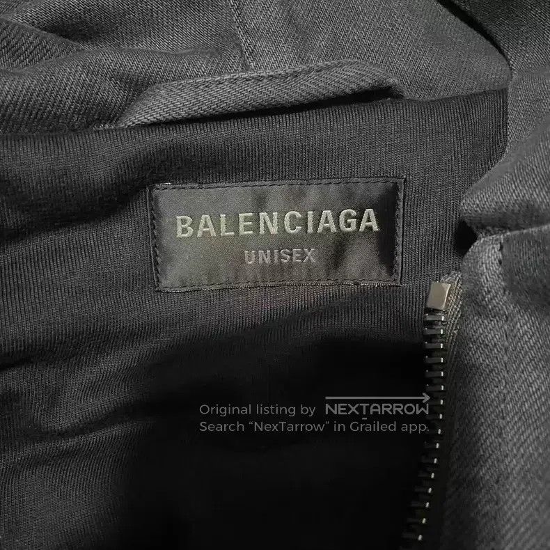 Balenciaga Balenciaga Back Letter Logo Vintage Distressed Grey Denim Size US S / EU 44-46 / 1 - 3 Thumbnail