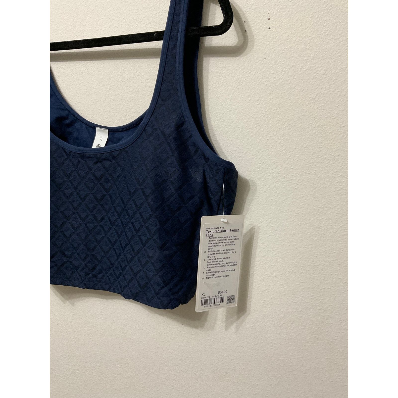 Lululemon NWT Lululemon Textured Mesh Tennis Tank Sz XL MSRP $68 Size XL / US 12-14 / IT 48-50 - 3 Thumbnail