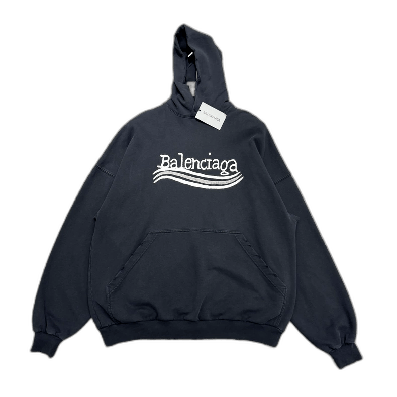 Balenciaga Logo Hooded Sweatshirt-yf