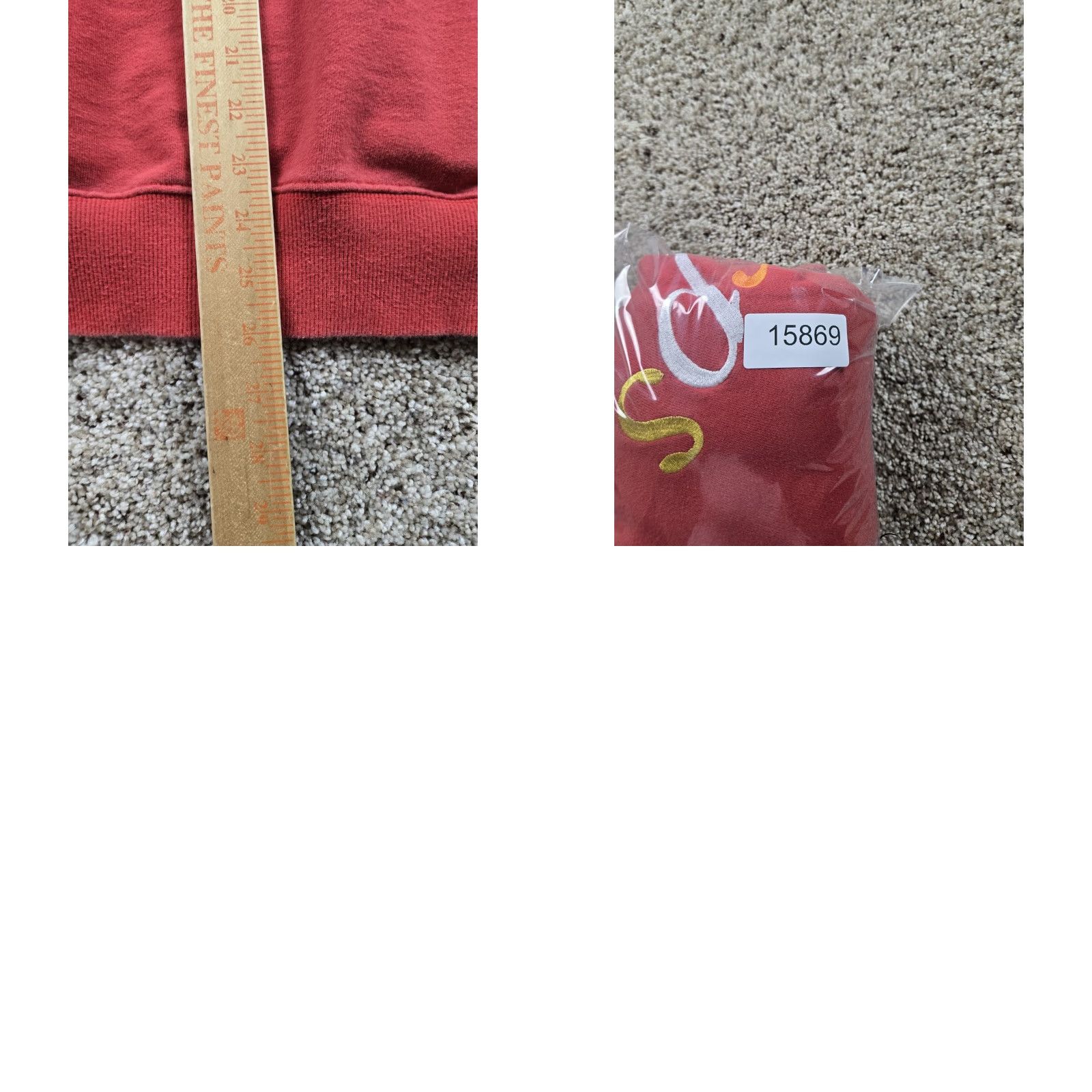 Prps PRPS Hoodie Mens M Red Pullover Hoodie Long Sleeve Graphic Print Logo Pockets Hooded Crew Neck Size US M / EU 48-50 / 2 - 9 Thumbnail