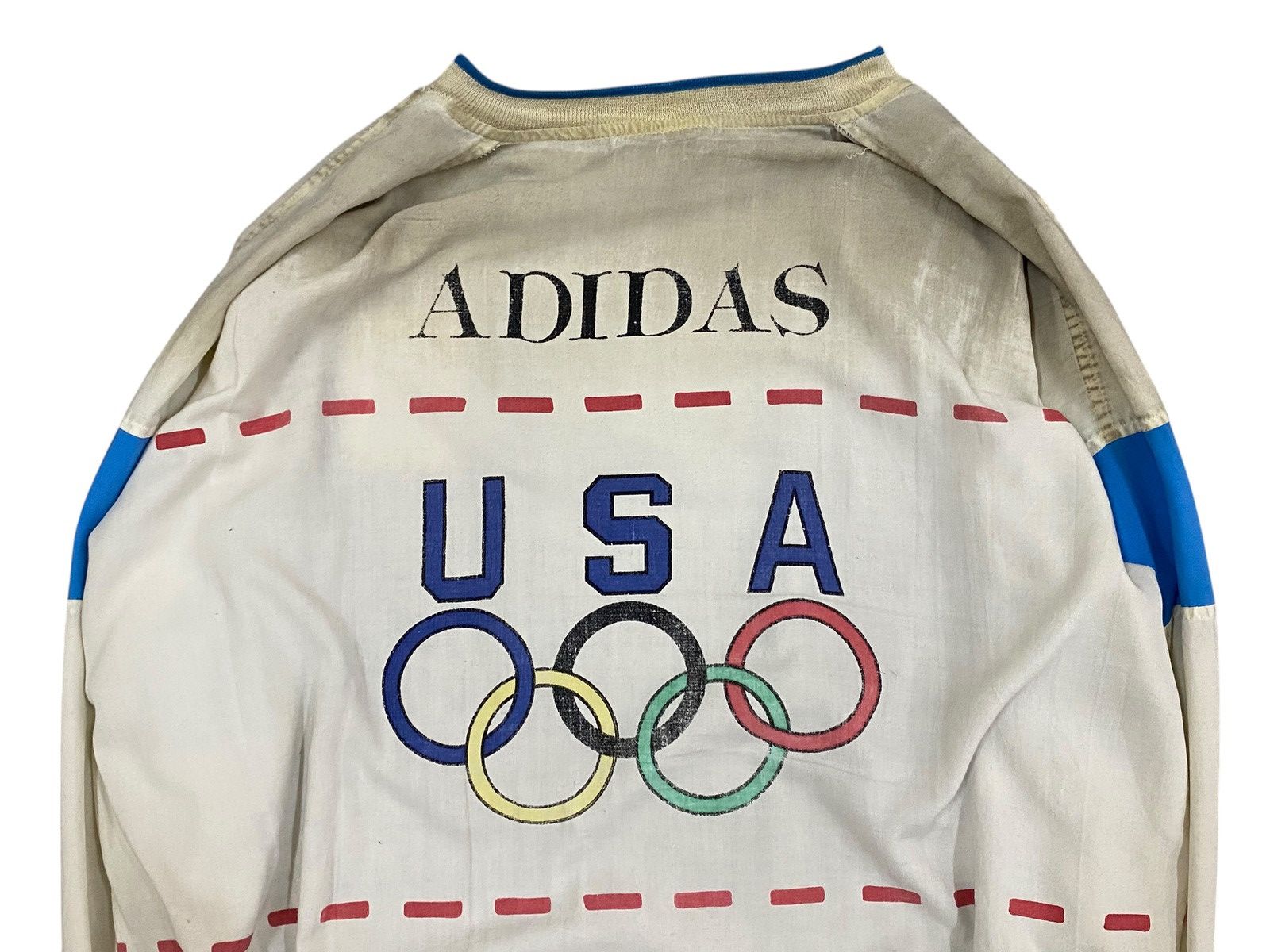 Adidas Vintage Adidas USA Olympic Jacket Size US XL / EU 56 / 4 - 4 Thumbnail