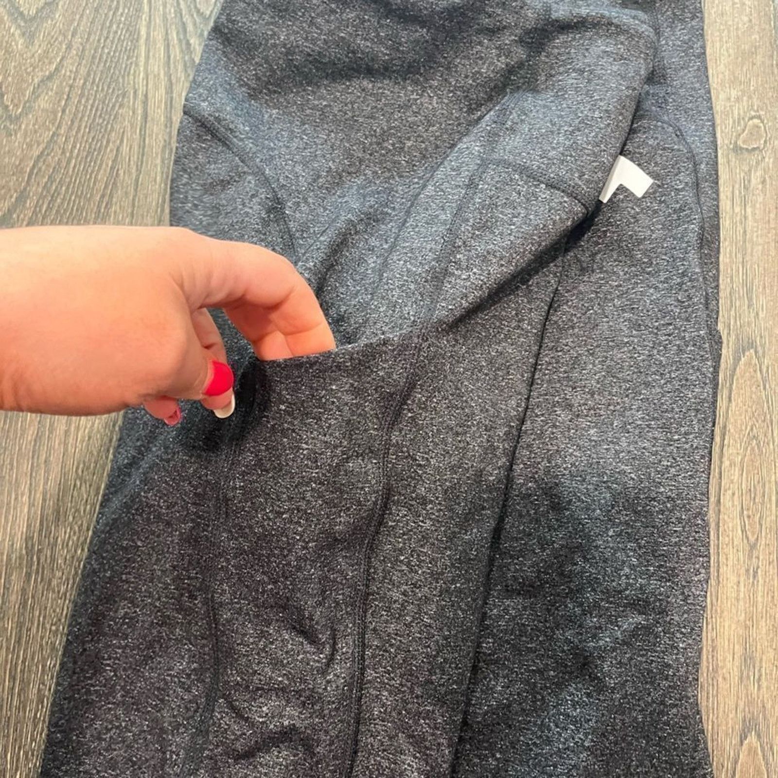 Vintage NWOT Tonal Womens Gray Athletic Leggings Size 3X Size 42" / US 20 - 7 Thumbnail