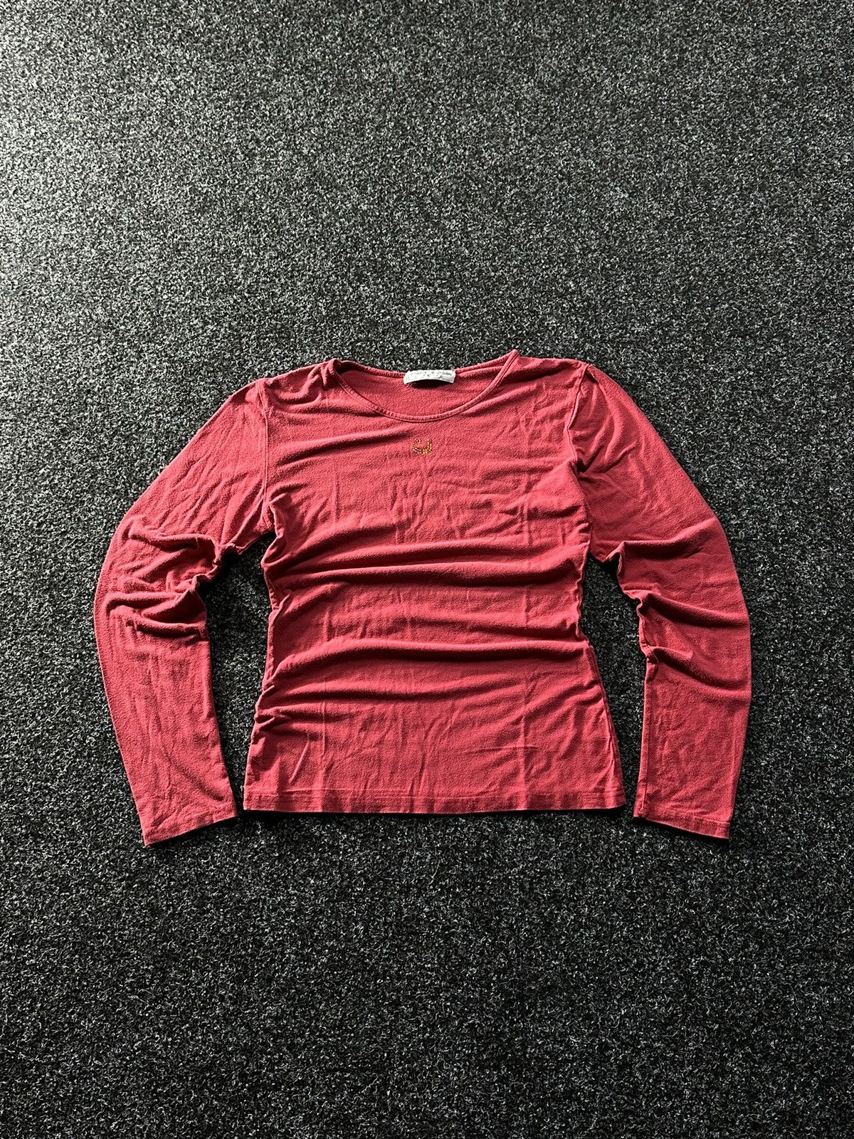 Charles Jourdan × Vintage 🚨 ARHIVE CHARLES JOURDAN VINTAGE LONGSLEEVE RED LOGO Y2K JPG Size S / US 4 / IT 40 - 1 Thumbnail
