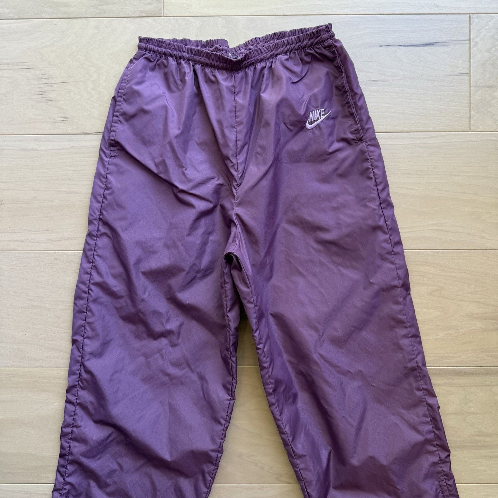 Nike Vintage Nike Sweatpants Women's Medium Purple 80s Blue Size 23" - 3 Thumbnail