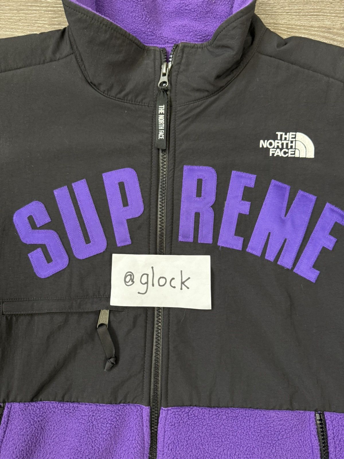 Supreme × The North Face Supreme SS19 TNF Arc Logo Denali Fleece Jacket Purple Medium Size US M / EU 48-50 / 2 - 4 Thumbnail