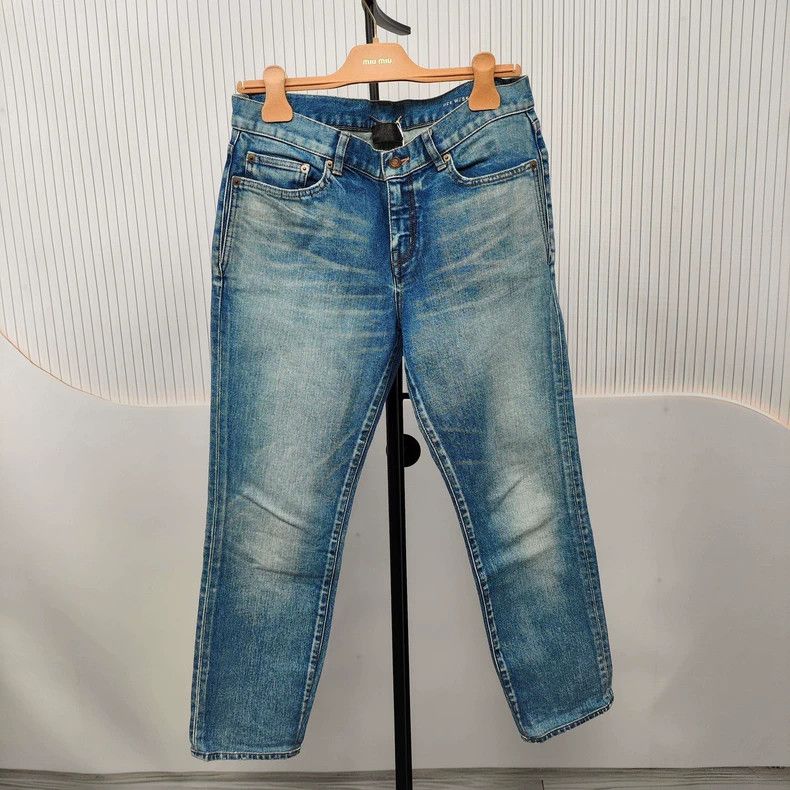 Yves Saint Laurent YSL Blue Denim Jeans Size 30 Size US 30 / EU 46 - 1 Thumbnail