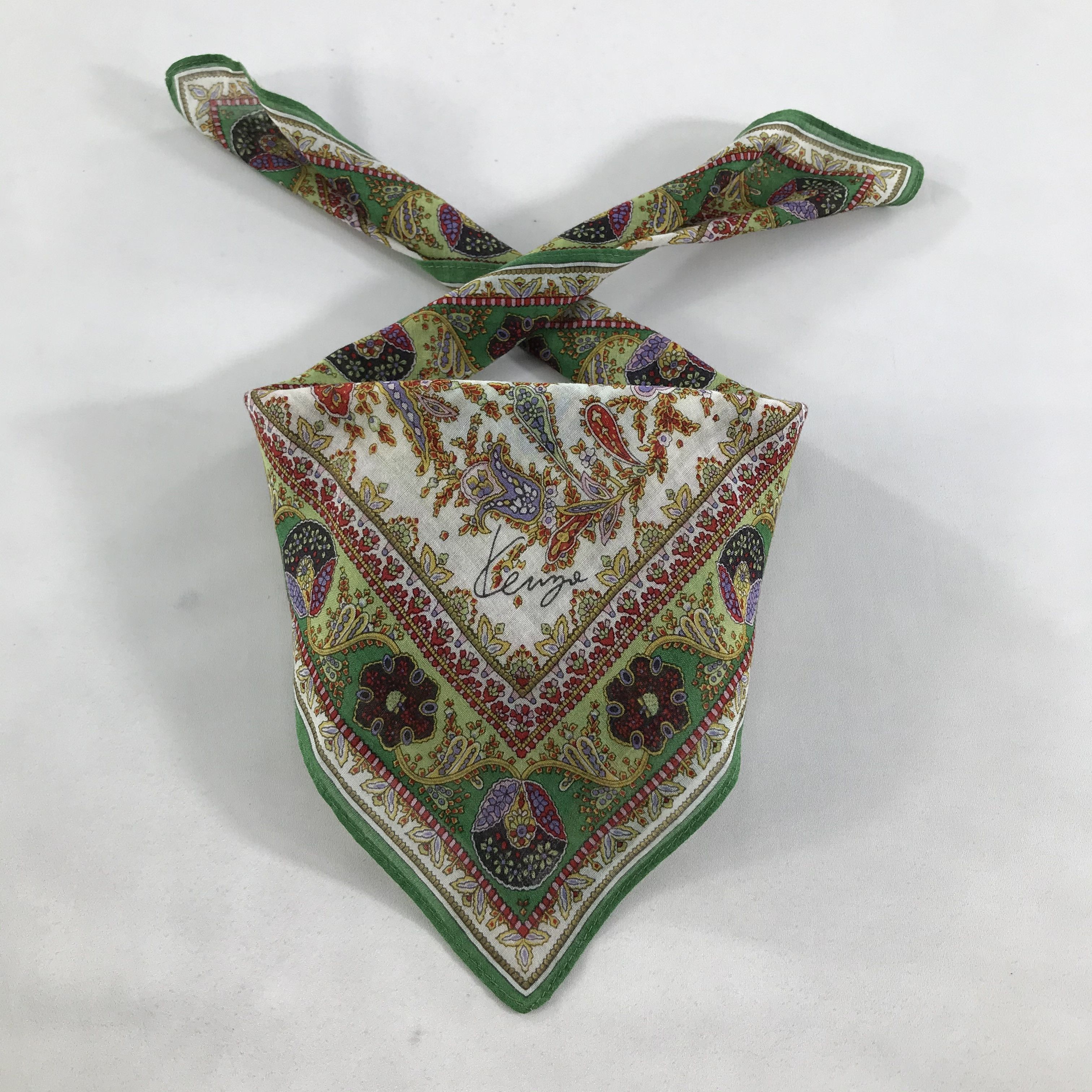 Kenzo × Vintage Kenzo Bandana / Handkerchief / Neckerchief - S1712 Size ONE SIZE - 3 Thumbnail