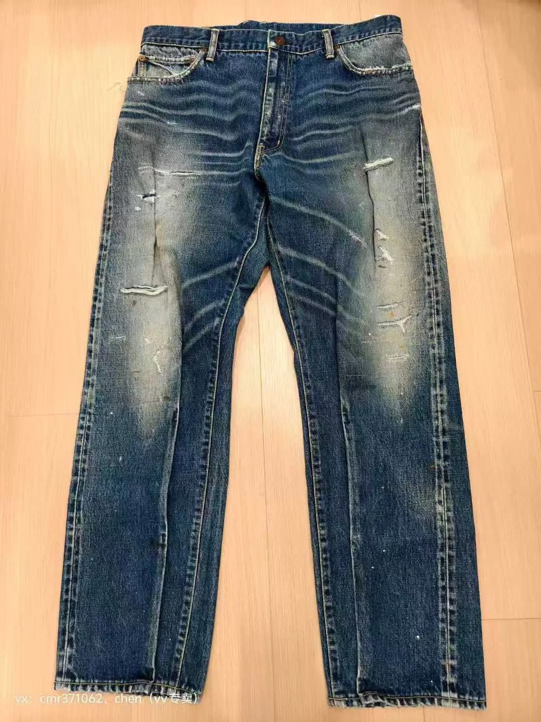 Visvim Blue Distressed Denim Jeans Size 34 Size US 34 / EU 50 - 1 Thumbnail