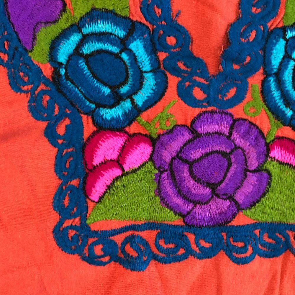 Designer Pre Owned Orange Hand Made Blouse L Size L / US 10 / IT 46 - 4 Thumbnail