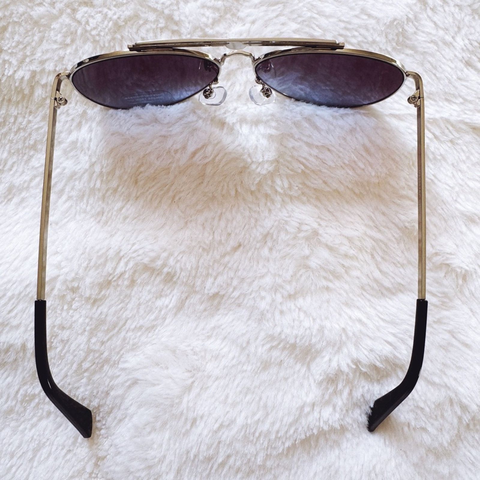 Other Donna Clear Blue W/ Silver Rim Aviator Sunglasses Size ONE SIZE - 7 Thumbnail