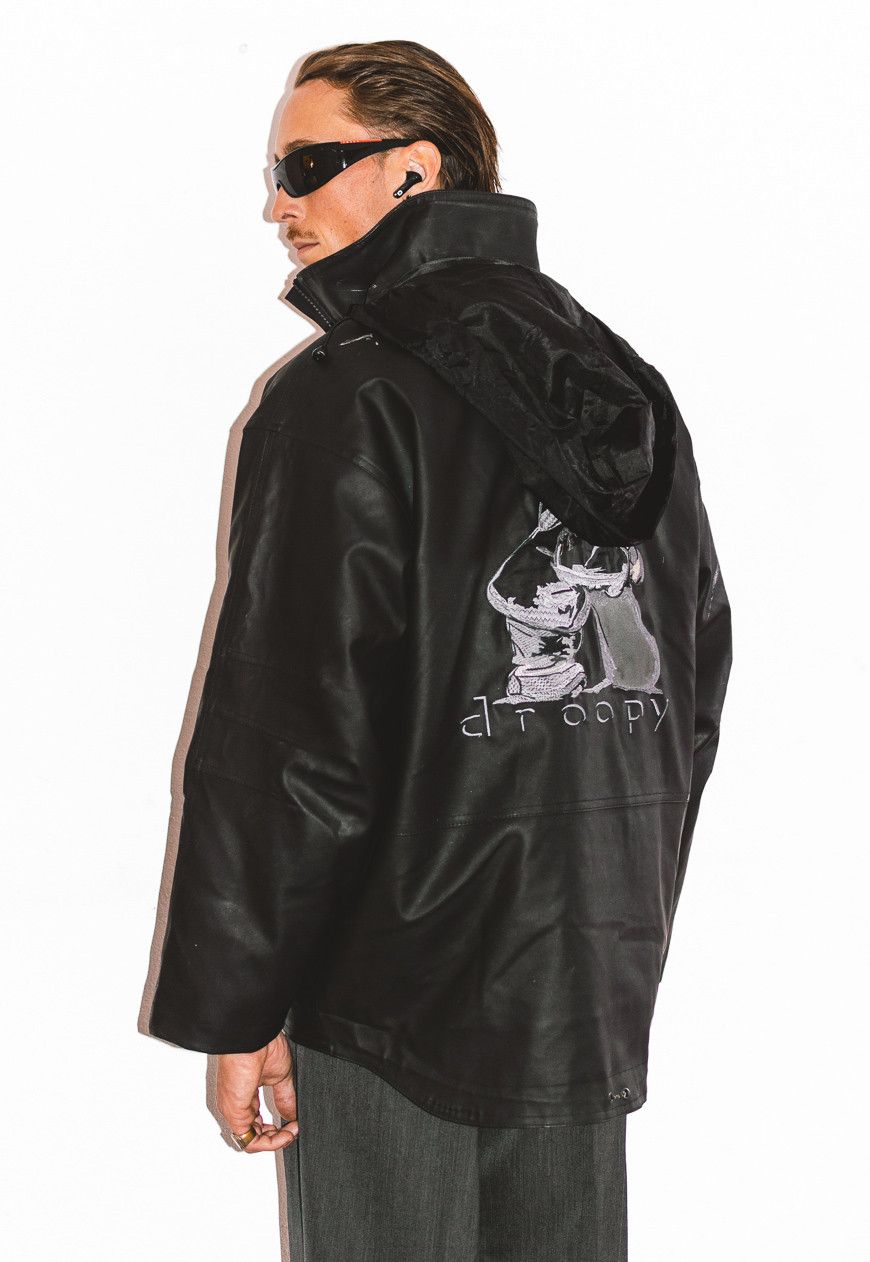 Vintage Vintage Y2K Fux Leather Jacket Embroidery Bart Simpson Logo Size US L / EU 52-54 / 3 - 4 Thumbnail
