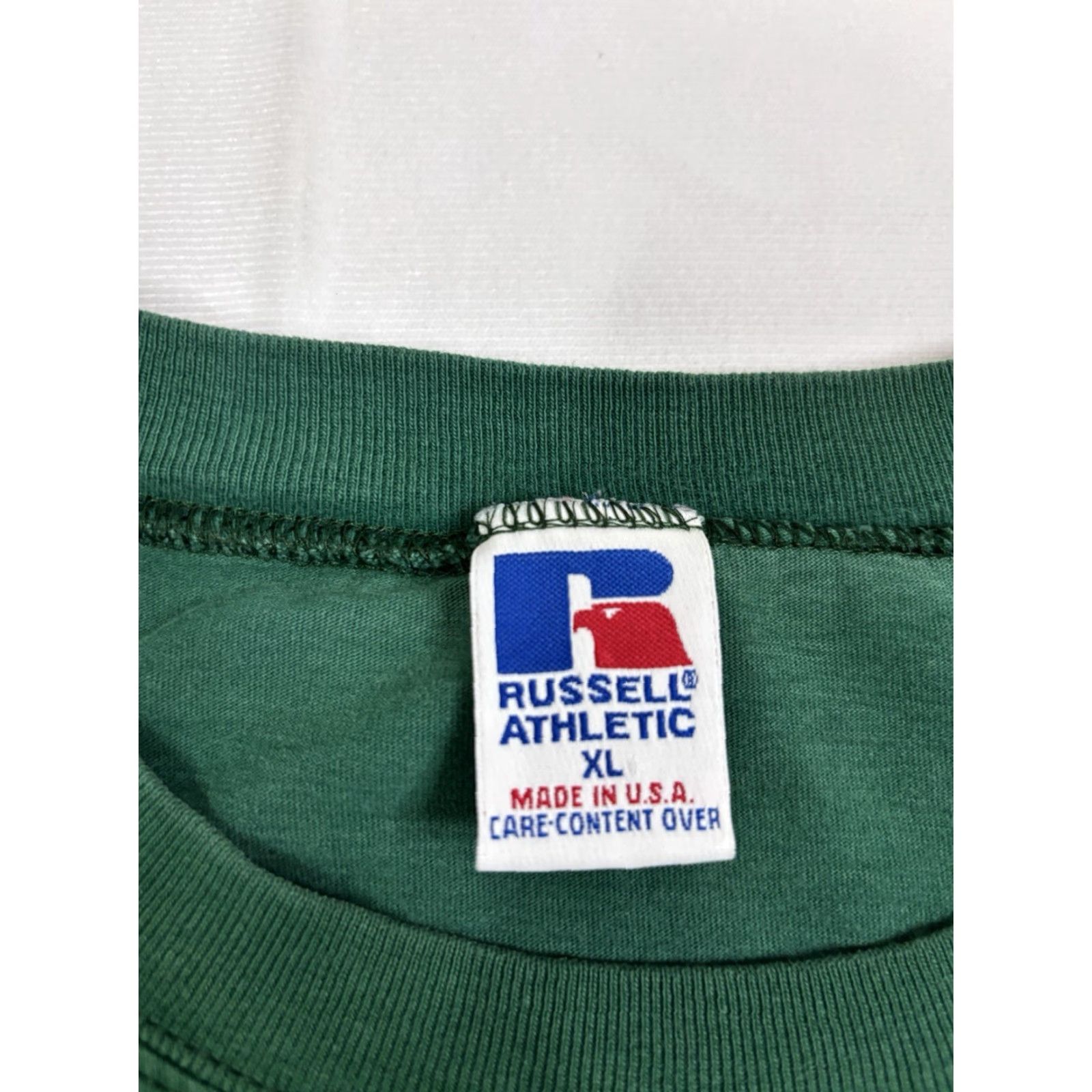 Russell Athletic VINTAGE Russell Athletic T Shirt Men’s XL Green Nebraska Huskers 90s Sports USA Crew Neck Short Sleeve Men Size US XL / EU 56 / 4 - 4 Thumbnail