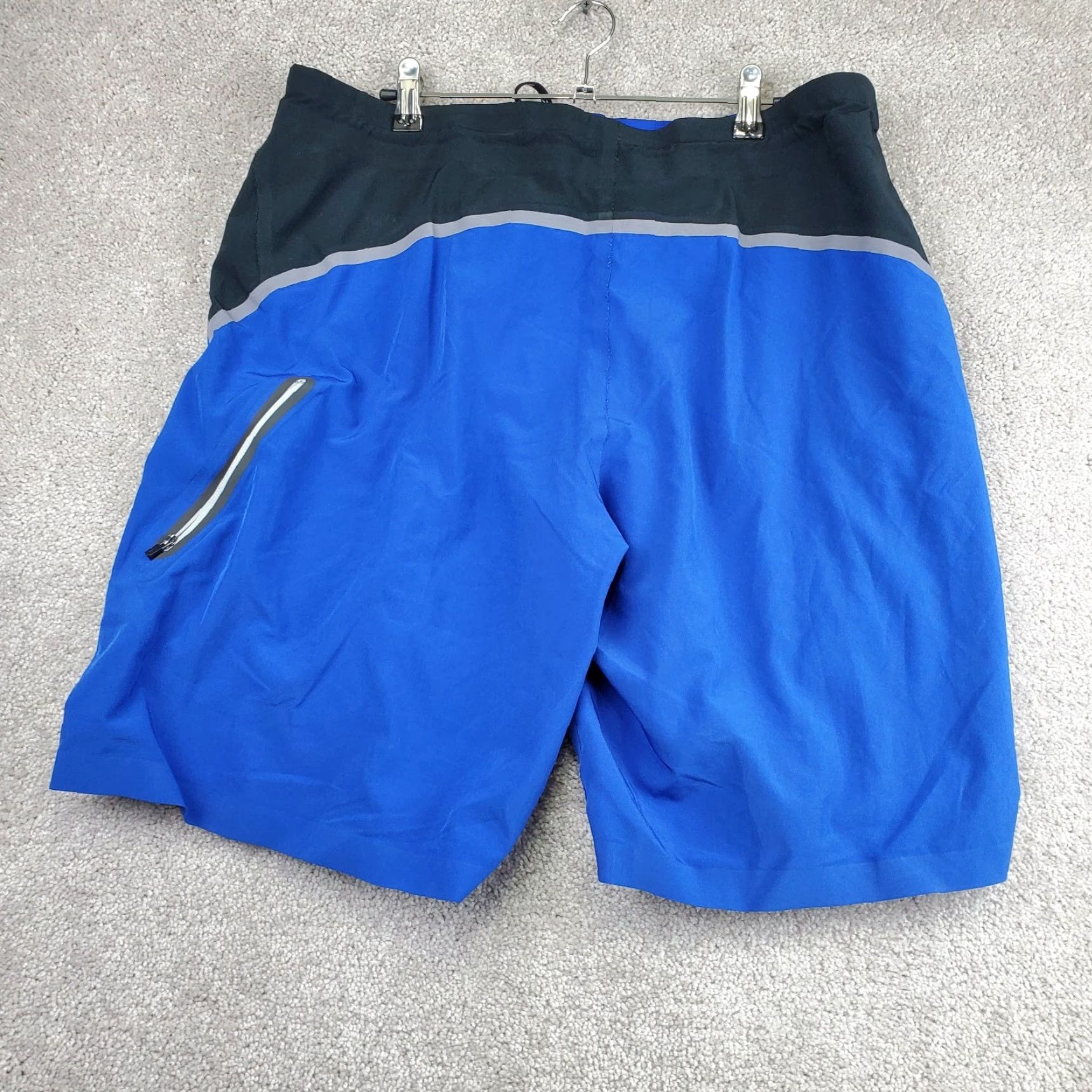 Speedo Speedo Shorts Men 36 Blue Black Polyester Stretch Lace-Up Boardshorts Pockets Size US 36 / EU 52 - 2 Thumbnail