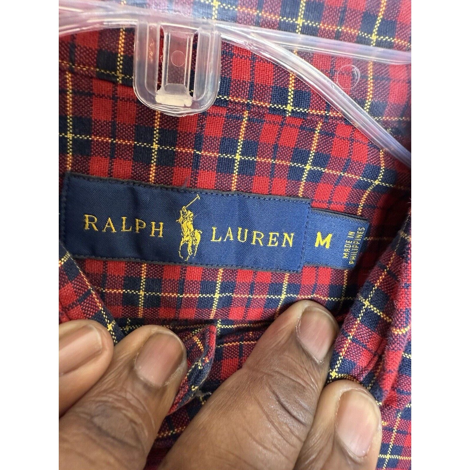 Ralph Lauren Polo Ralph Lauren Button Down Shirt Red Men’s Medium Plaid Size US M / EU 48-50 / 2 - 3 Thumbnail
