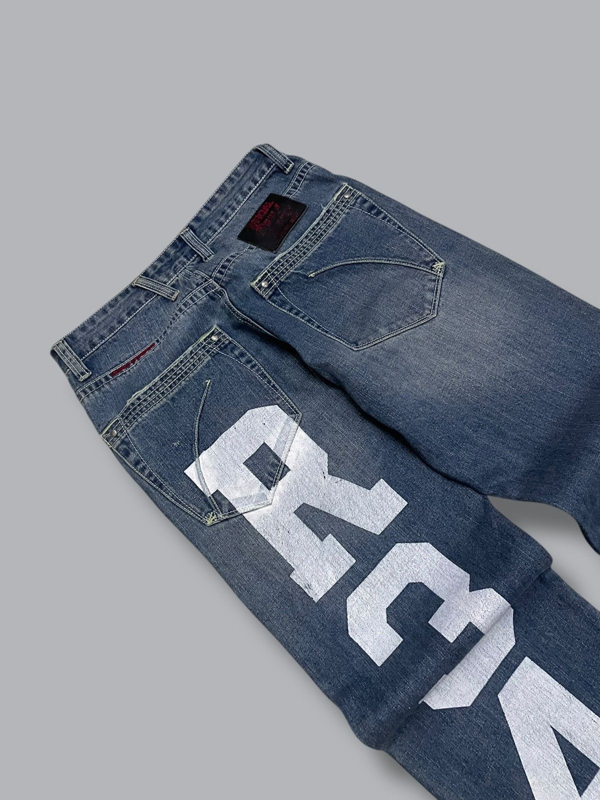 Japanese Brand Vintage 1990s Designer Iconic Real Bvoice Daicock R34 Denim Size US 30 / EU 46 - 14 Thumbnail