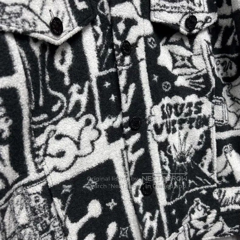 Louis Vuitton Louis Vuitton Caricature printed suede jacket Size US XXL / EU 58 / 5 - 5 Thumbnail