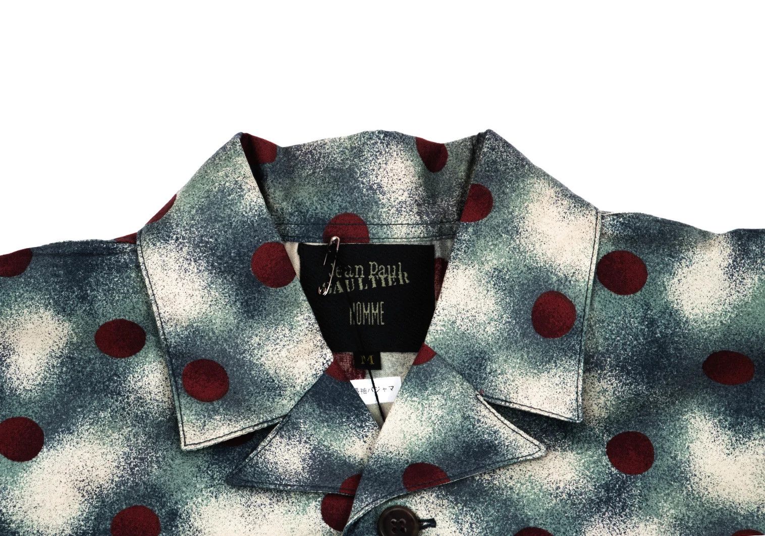 Jean Paul Gaultier Cyber Dot Print Pajama Shirt in Light Blue Tea M Size US M / EU 48-50 / 2 - 3 Thumbnail