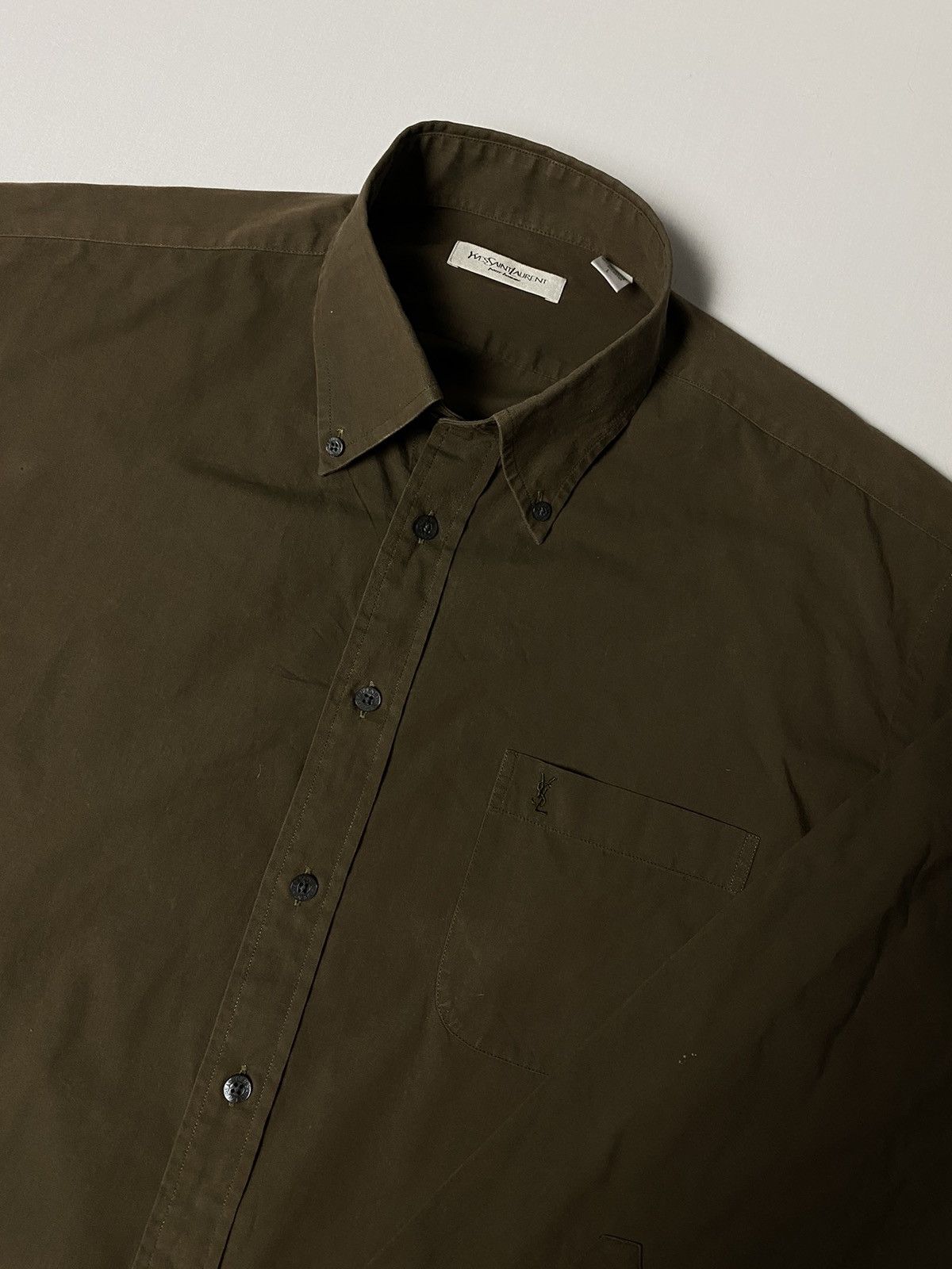 Vintage × Yves Saint Laurent Crazy Vintage Ysl shirt Yves Saint Laurent Size US L / EU 52-54 / 3 - 2 Thumbnail