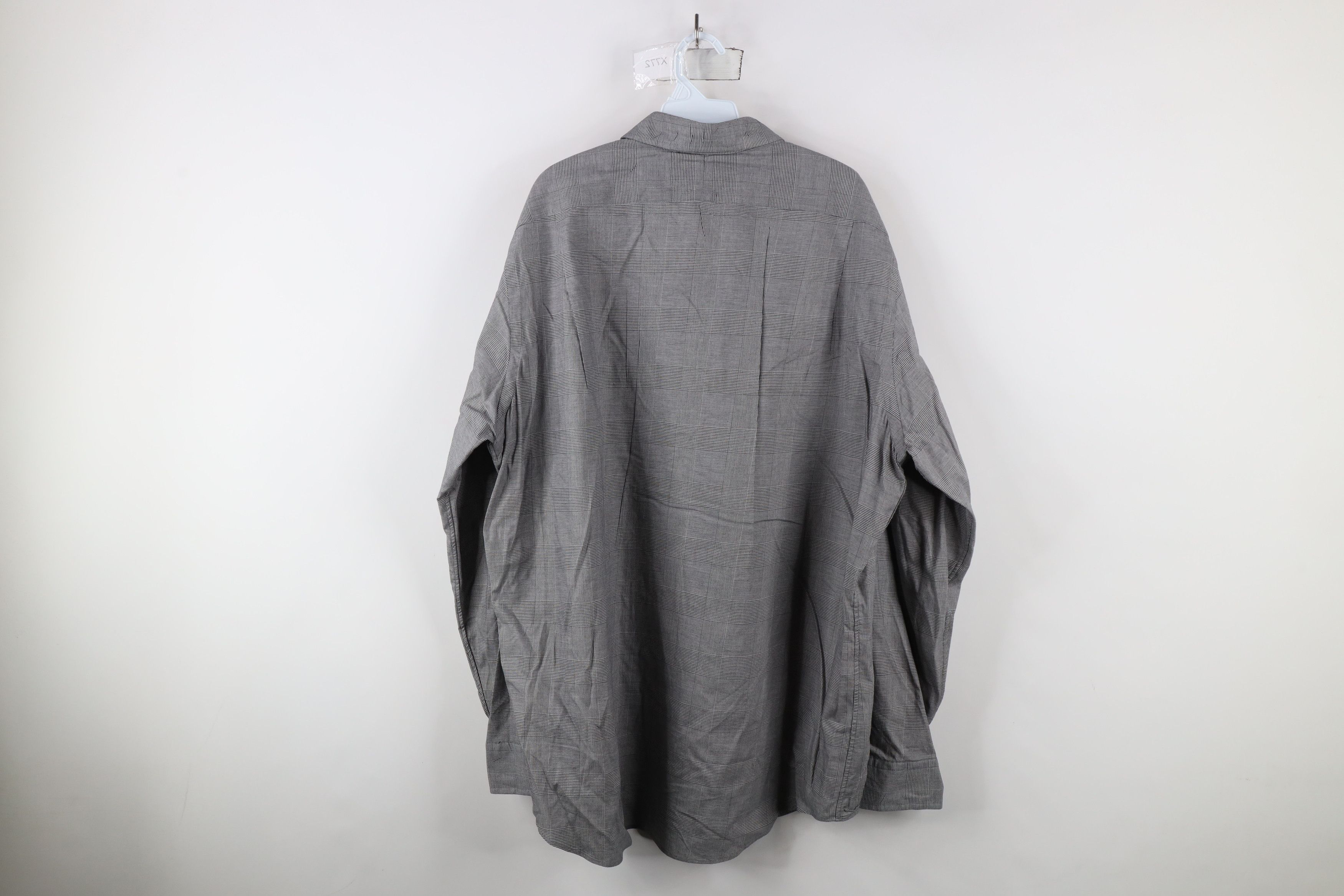 Ralph Lauren × Vintage Vintage 90s Ralph Lauren Houndstooth Plaid Button Shirt Size US XXL / EU 58 / 5 - 8 Thumbnail