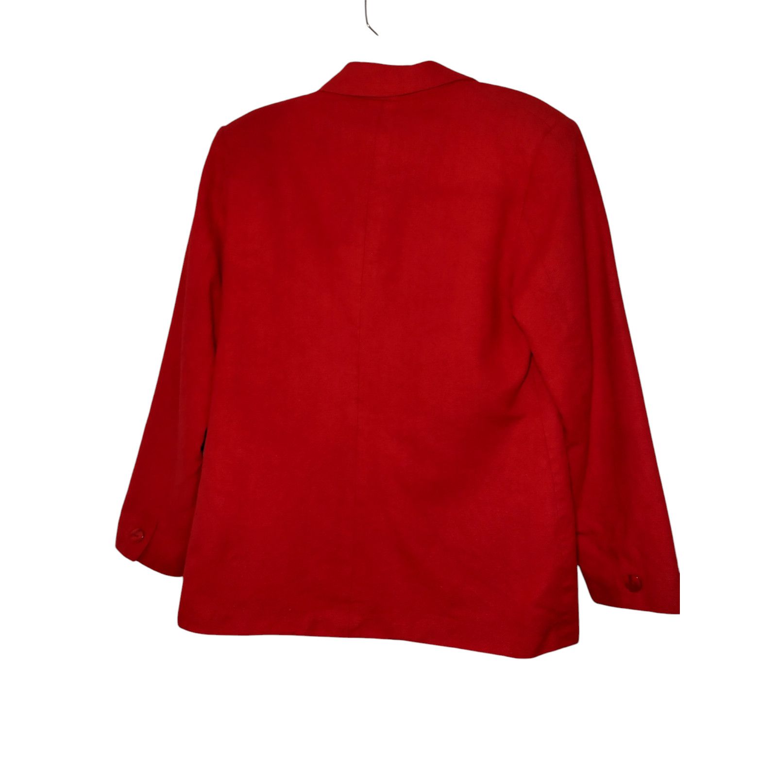 Bloomingdale's Bloomingdales Linen Blazer Jacket Shoulder Pads Red Size PM Size M / US 6-8 / IT 42-44 - 10 Thumbnail