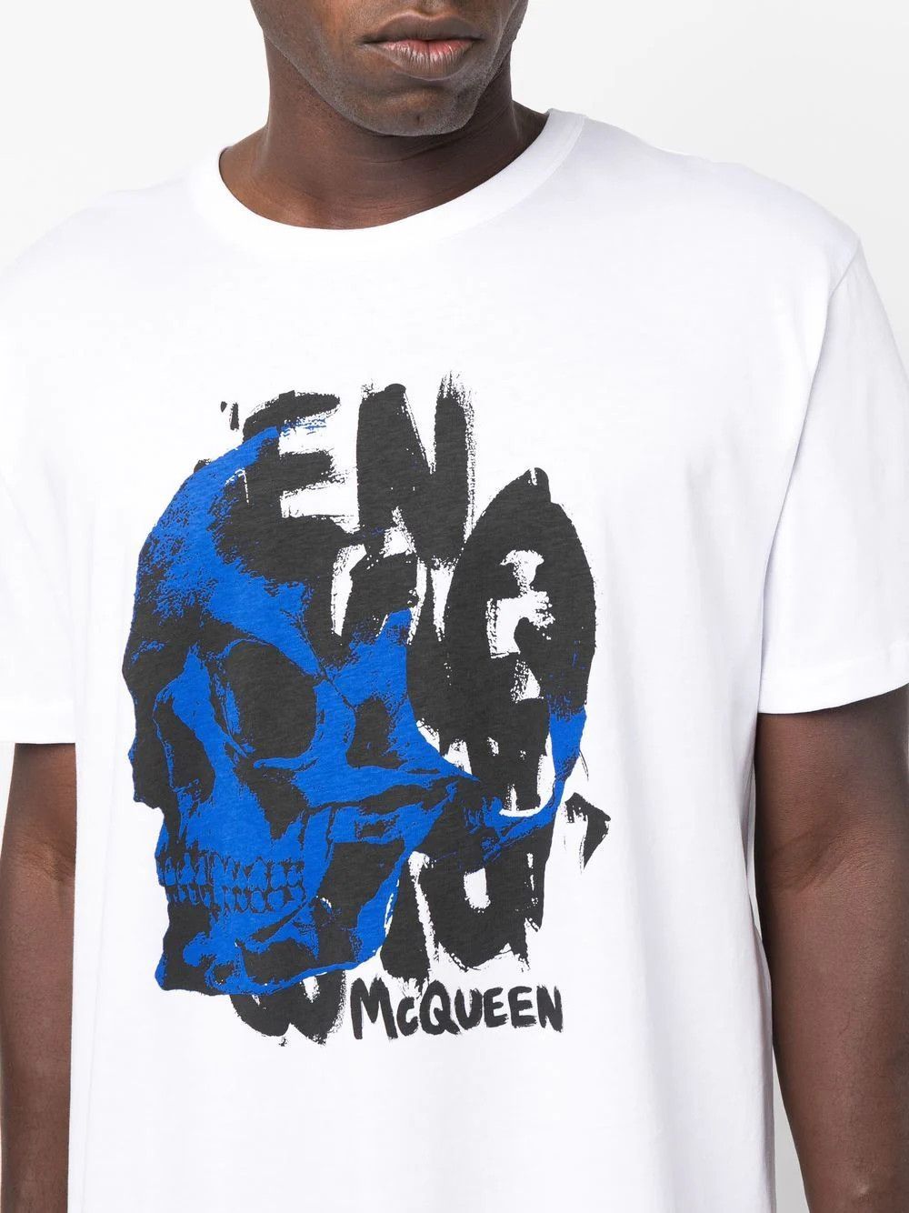 Alexander McQueen o1y1024 T-Shirt In White Size US L / EU 52-54 / 3 - 5 Thumbnail