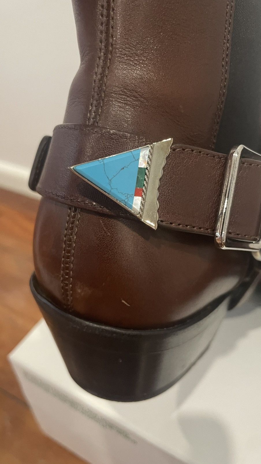 Calvin Klein 205W39NYC Calvin Klein 205W39NYC Brown Harness Boots Size US 8.5 / EU 41-42 - 15 Thumbnail