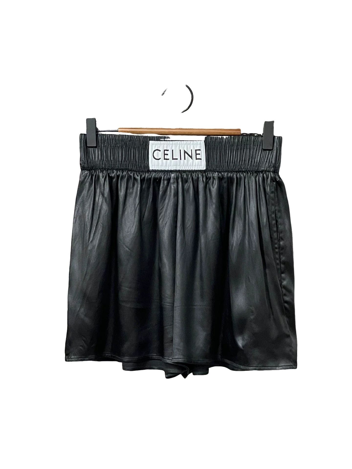 Celine Celine Logo Elastic Waistband Shorts Size 36 Size 26" / US 2 / IT 38 - 1 Thumbnail