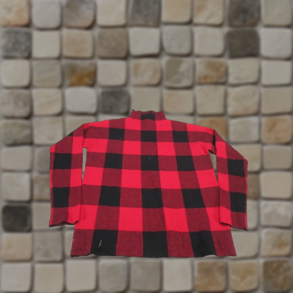 Tommy Bahama Tommy Bahama Sweater Womens Medium Red Plaid Turtle Neck Pullover Stretch Size M / US 6-8 / IT 42-44 - 1 Thumbnail