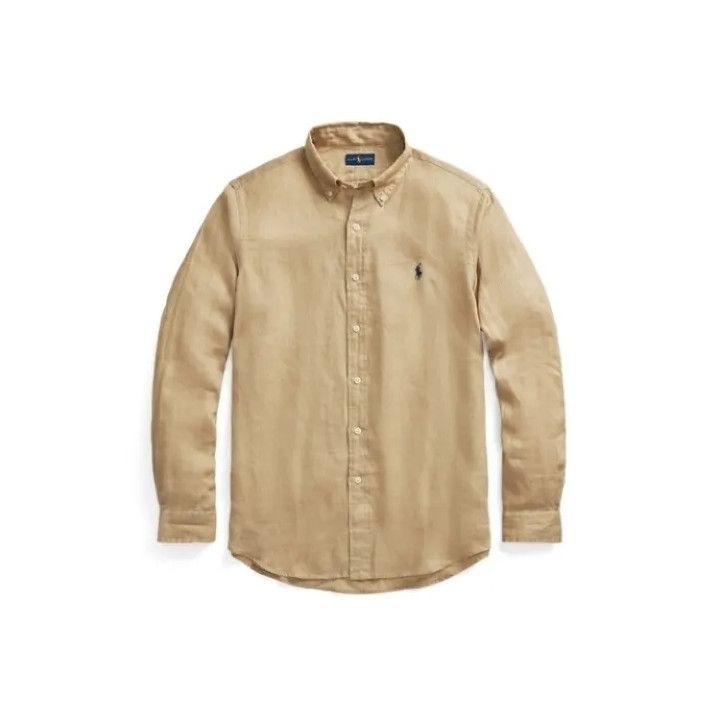 Polo Ralph Lauren Polo Ralph Lauren SS23 Linen Lapel Long-Sleeve Shirt Size US XL / EU 56 / 4 - 1 Thumbnail