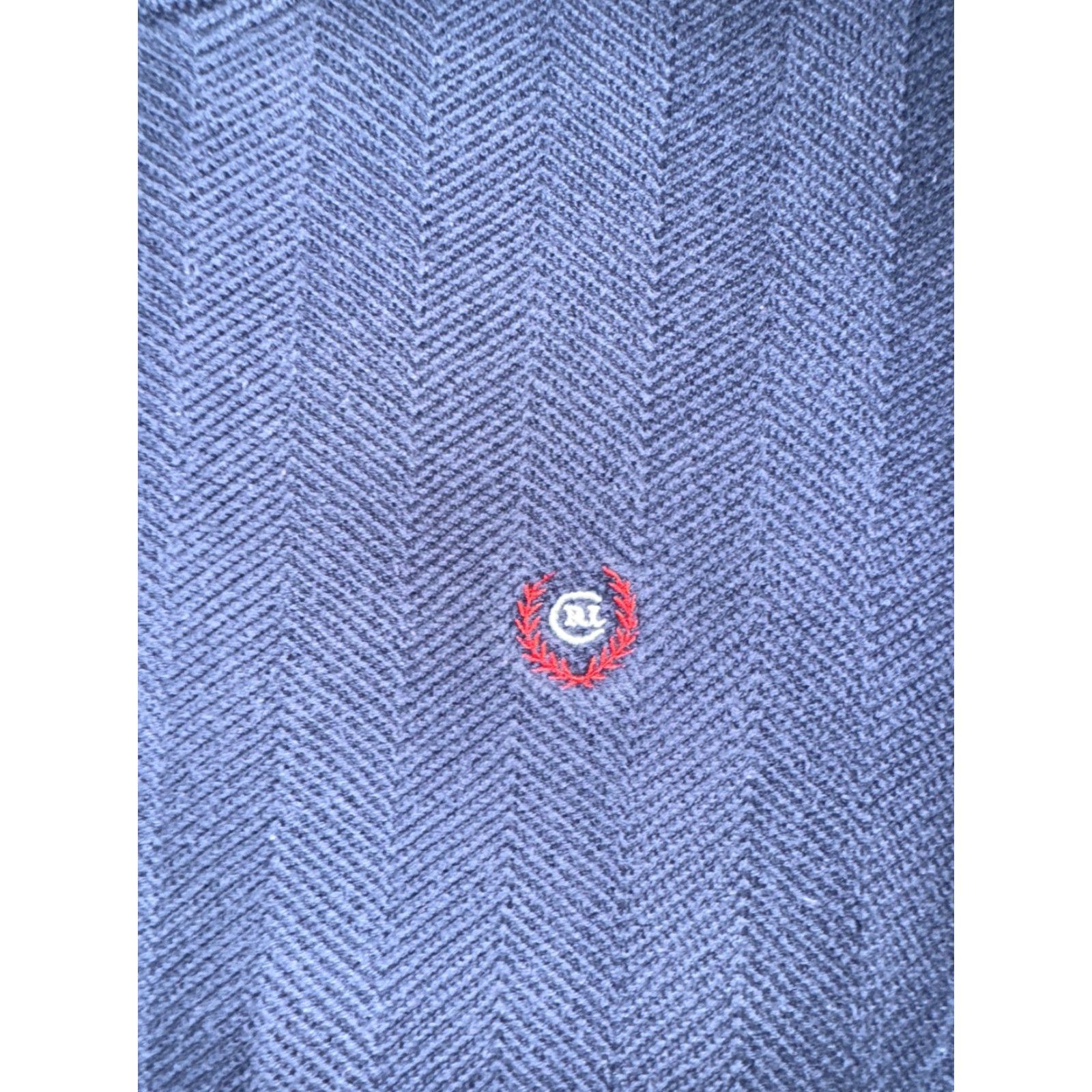 Ralph Lauren Chaps Ralph Lauren Sweatshirt Navy Blue Large 22x25 Vertical Stripe Crest Logo Mens Pullover Size US L / EU 52-54 / 3 - 2 Thumbnail