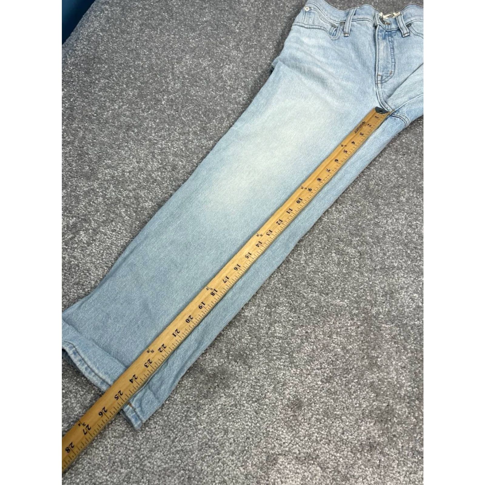 Madewell Madewell The Perfect Vintage Straight Jeans Womens 26 Blue Denim Mid Rise 27x25 Size 26" / US 2 / IT 38 - 5 Thumbnail