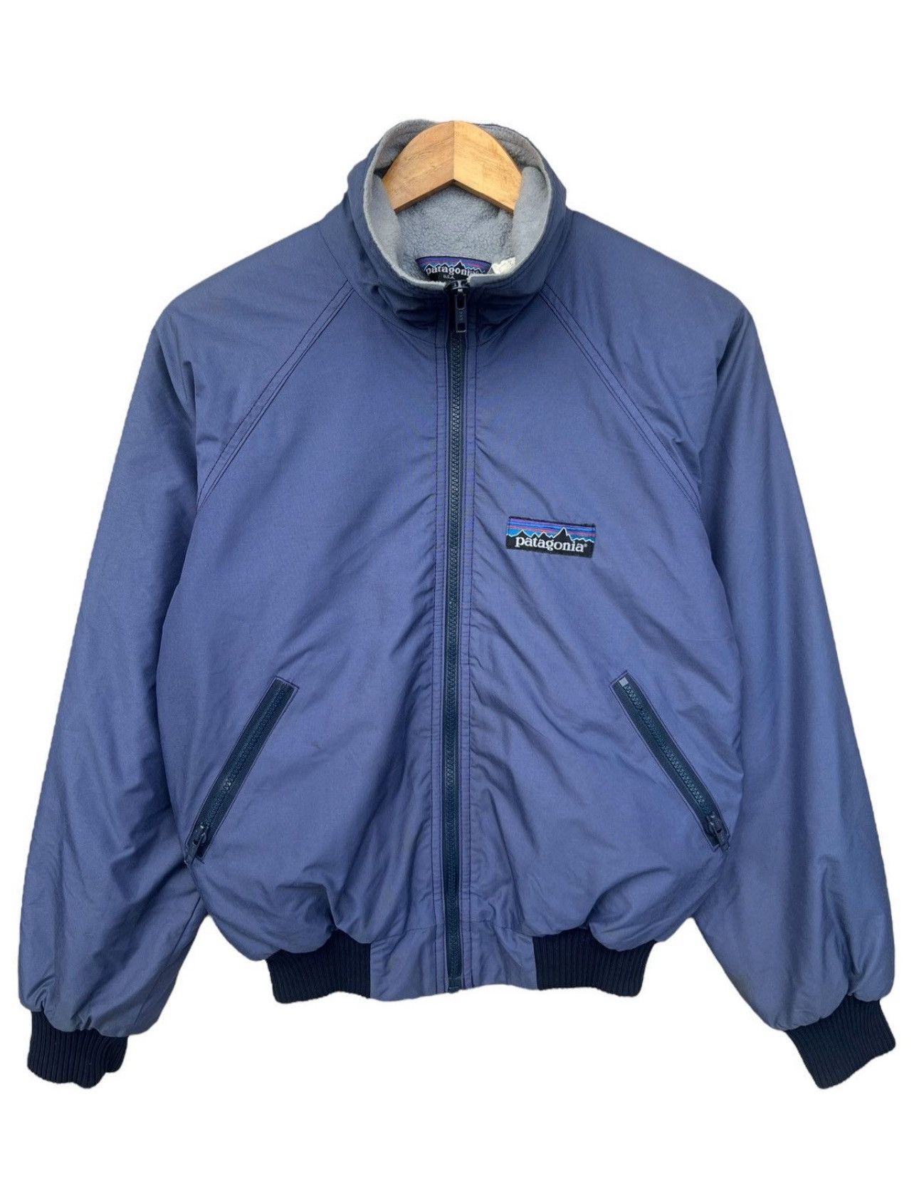 Patagonia Vintage 90s Patagonia Zipper Blue Bomber Jacket Size US S / EU 44-46 / 1 - 1 Thumbnail