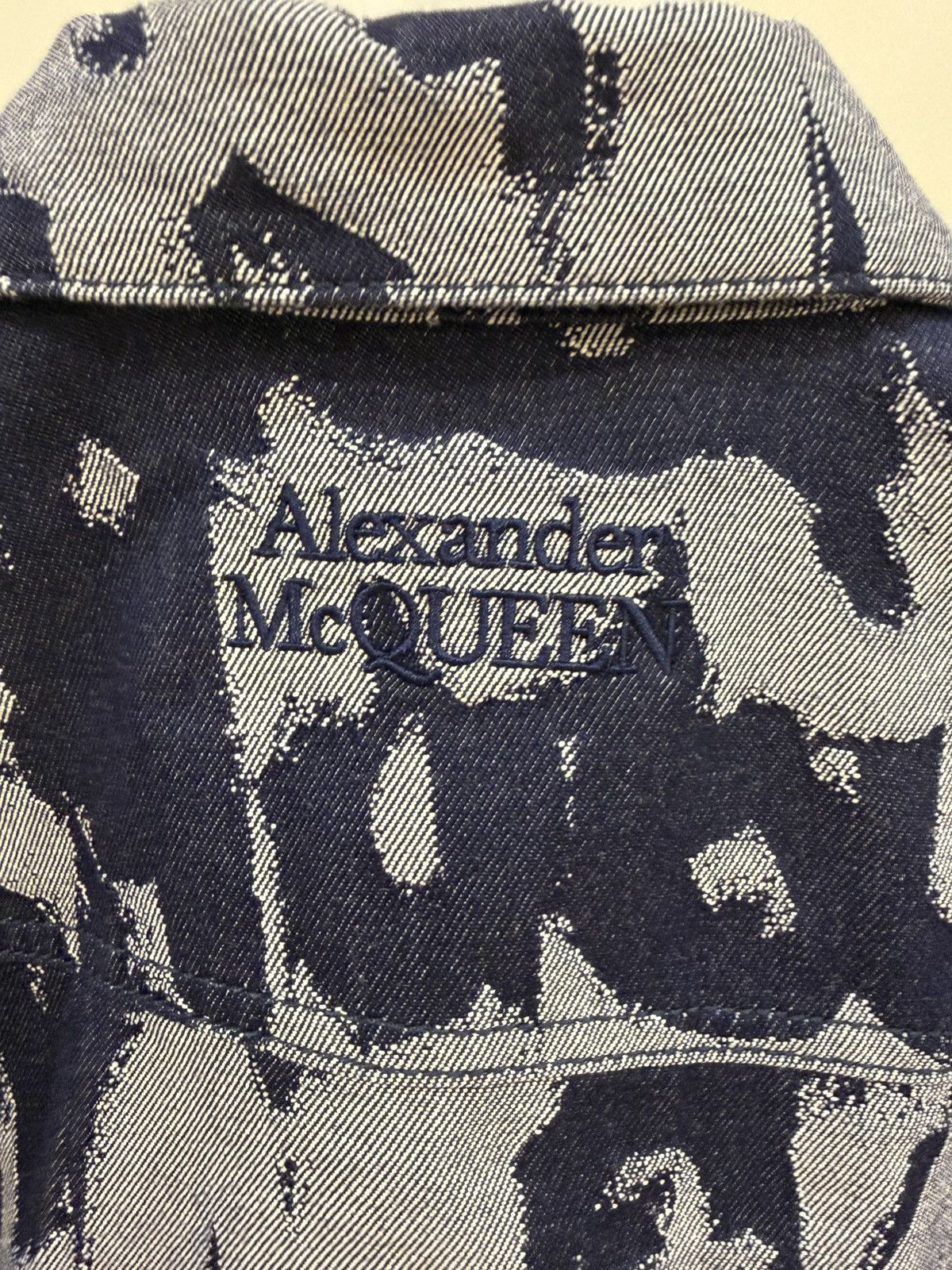 Alexander McQueen Graffati print denim shirt and shorts ，oneset size 46 Size US S / EU 44-46 / 1 - 8 Thumbnail