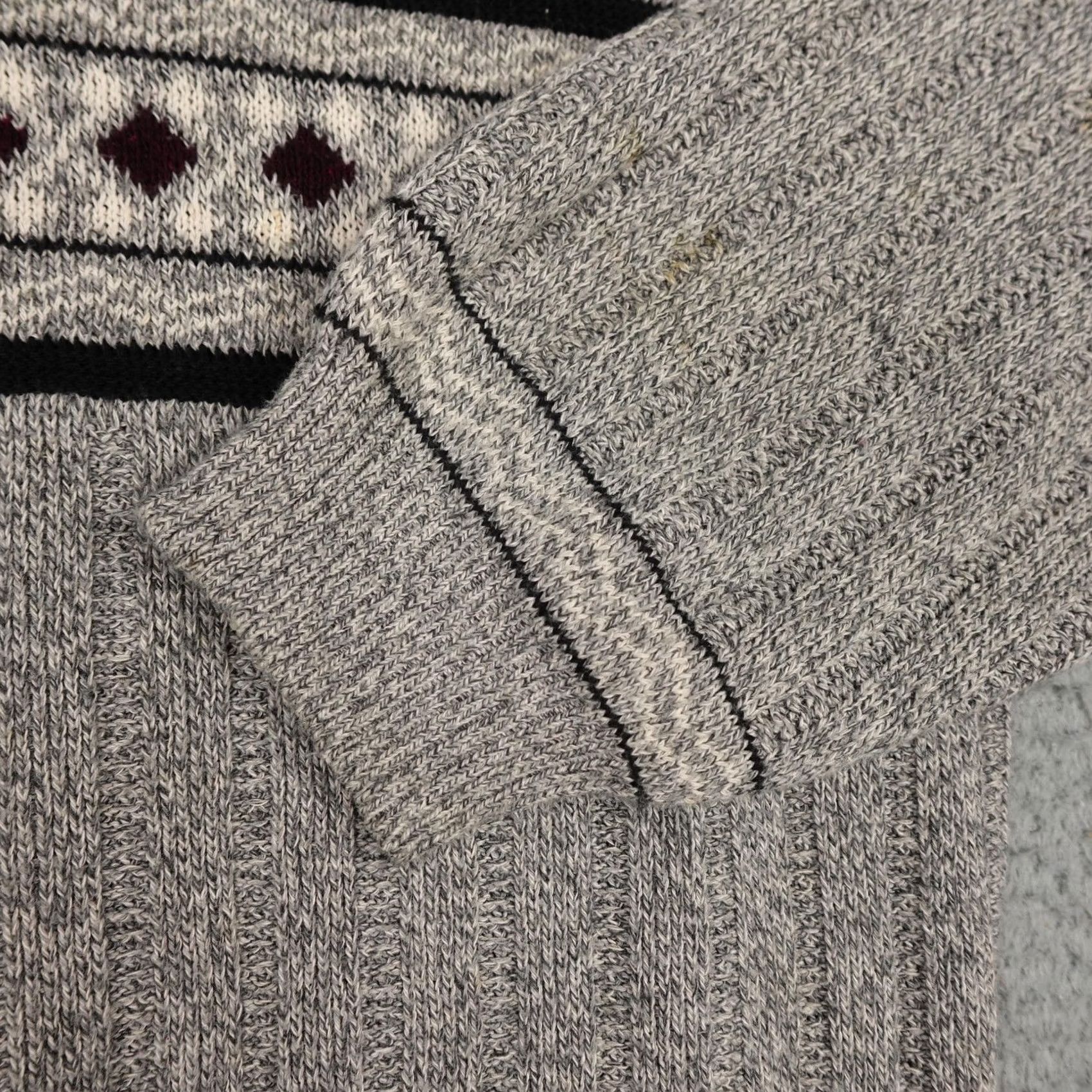 New Era VINTAGE New Era Sweater Mens L Gray Knit Crewneck USA 90s Size US L / EU 52-54 / 3 - 5 Thumbnail
