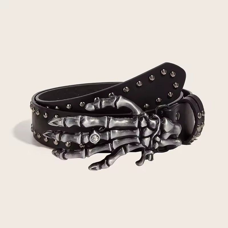 Other Skaleton Buck PU Leather Belts Size ONE SIZE - 2 Thumbnail