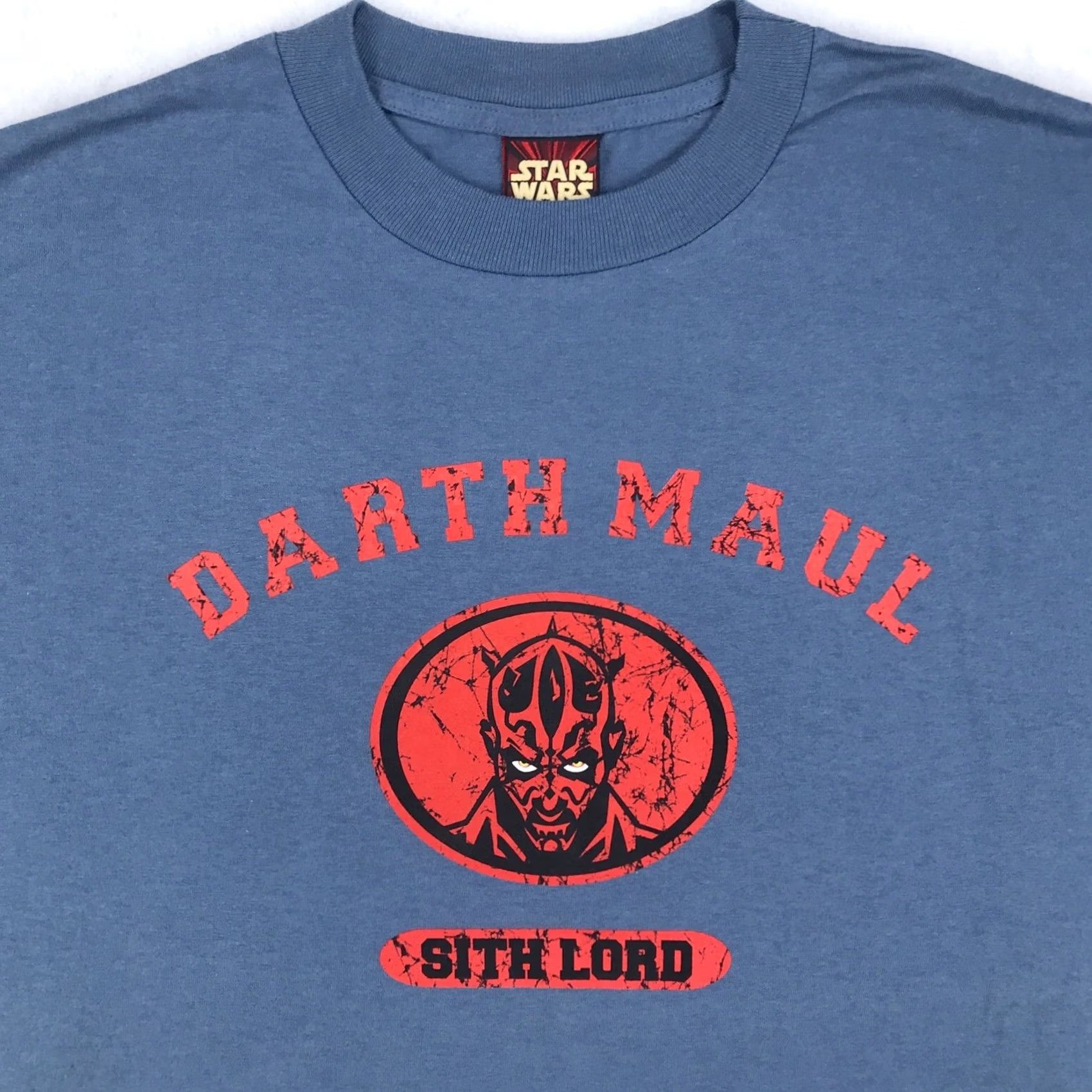 Star Wars VINTAGE Star Wars T-Shirt L Mens blue Darth Maul Sith Lord 90s Star Wars EpI Phantom Menace NOS Size US L / EU 52-54 / 3 - 2 Thumbnail