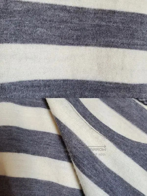 Burberry Burberry Grey Striped Wool Long Sleeve Knitwear. Size US L / EU 52-54 / 3 - 6 Thumbnail