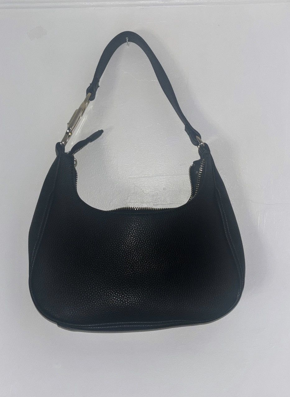 Nanette Lepore Nanette Lepore Black Leather Hobo Bag w/ Gold Hardware Size ONE SIZE - 2 Thumbnail