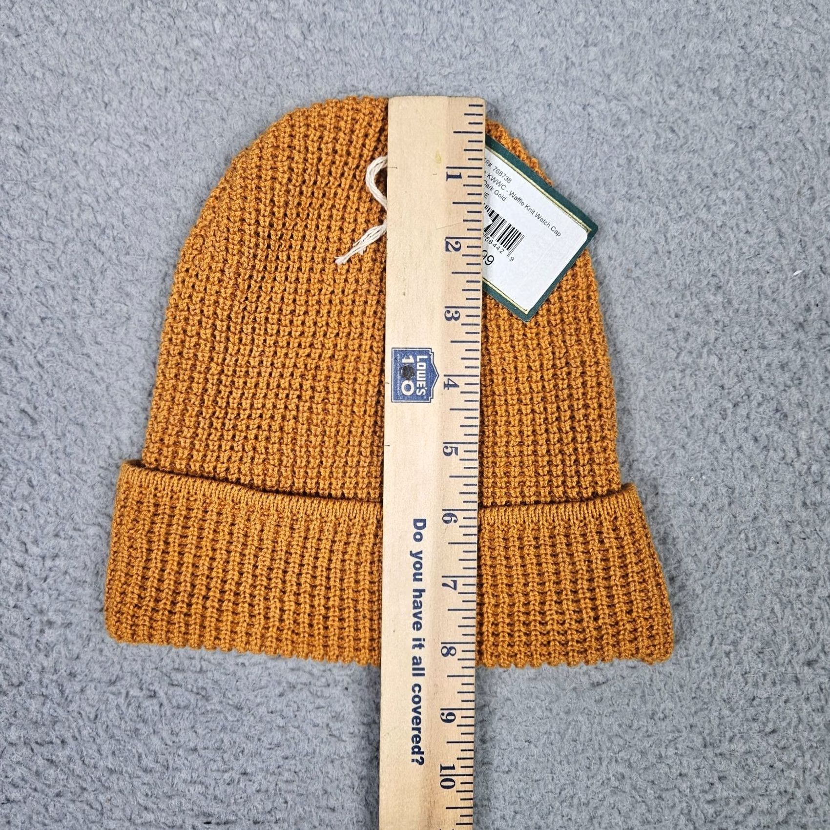 Swatch Legacy92 Waffle Knit Watch Cap Dark Gold Unisex Adult Hat One Size NEW Size ONE SIZE - 6 Thumbnail