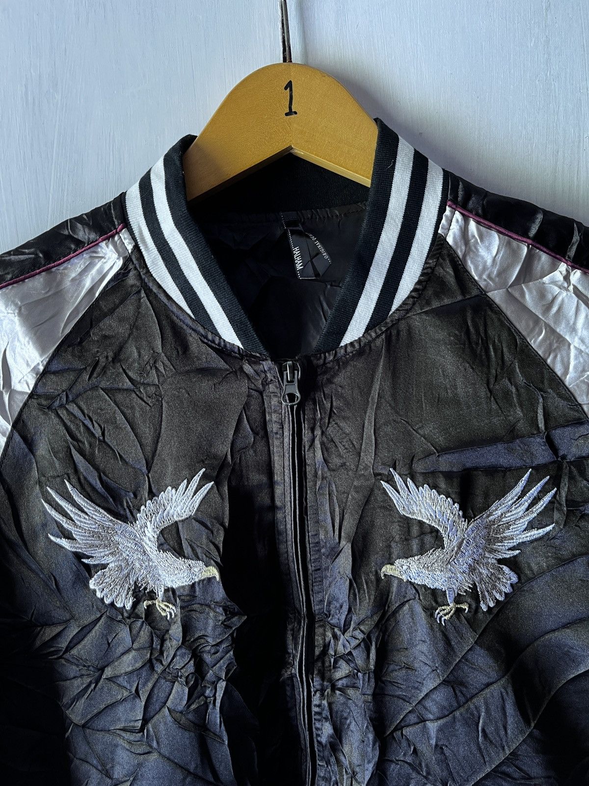 Japanese Brand JAPANESE HALHAM SUKAJAN BOMBER Size US L / EU 52-54 / 3 - 4 Thumbnail