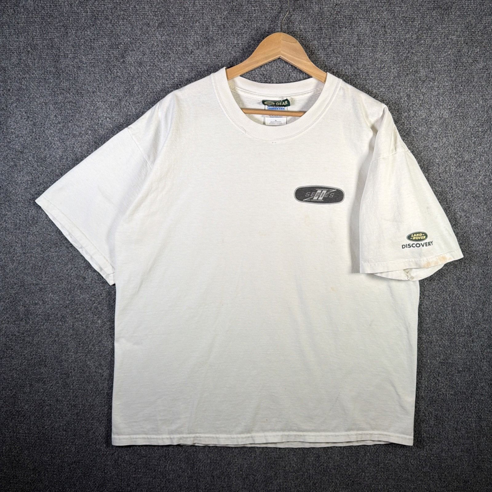 Vintage Vintage Land Rover Shirt Mens XL White 90s Safari Outdoors Size US XL / EU 56 / 4 - 2 Thumbnail