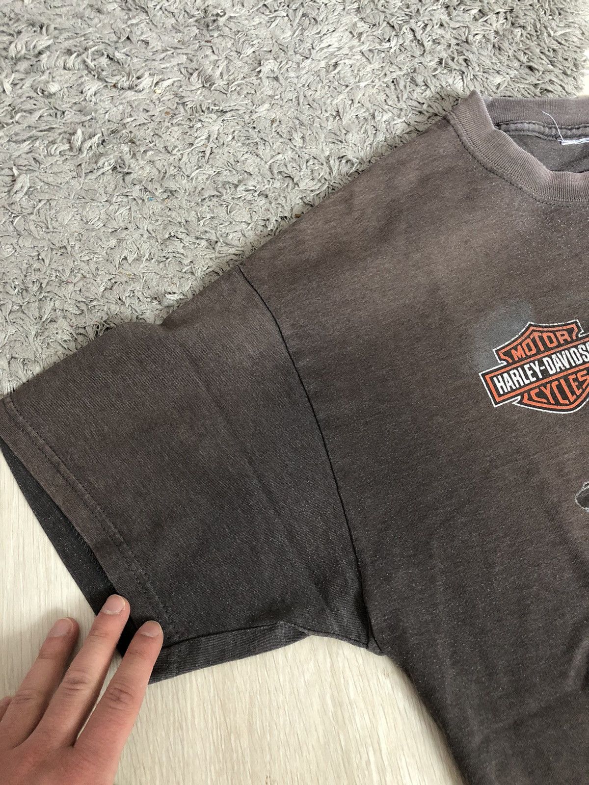 Harley Davidson × Vintage Vintage Harley Davidson Milwaukee USA Faded T Shirt Size US L / EU 52-54 / 3 - 10 Thumbnail